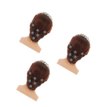 18Pcs Shaped Rhinestone Snowflake Hair Pins for Women