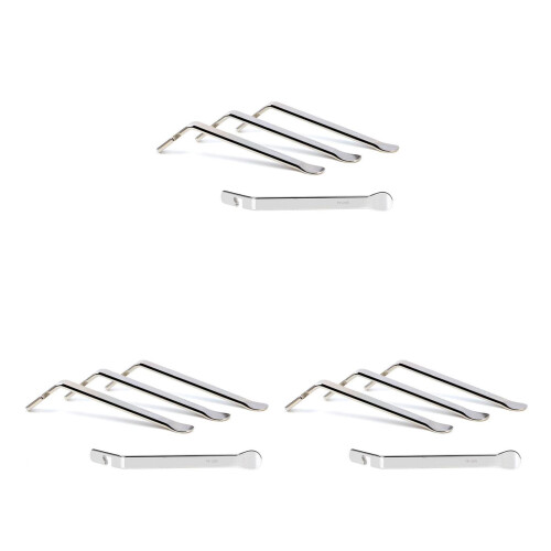 12Pièces Leviers Démontage Pneu Acier Argent Usage Polyvalent