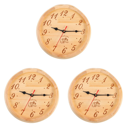 3Pièces Murale En Bois Clair Pour Sauna Spa