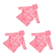 3Pièces Robes De Chambre Rose Flanelle À Pour -
