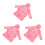 3Pièces Robes De Chambre Rose Flanelle À Pour - 1