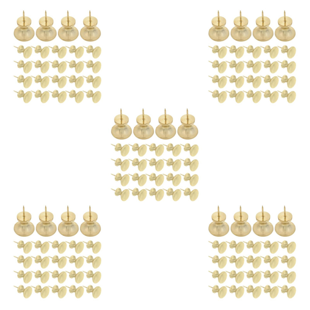 150Pcs Heavy Duty Golden Push Pins For Notice Boards Office And Crafts 3703108405582
