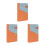 3Pcs Orange Writing Notepad 2020 Agenda Notebook Daily Use 1