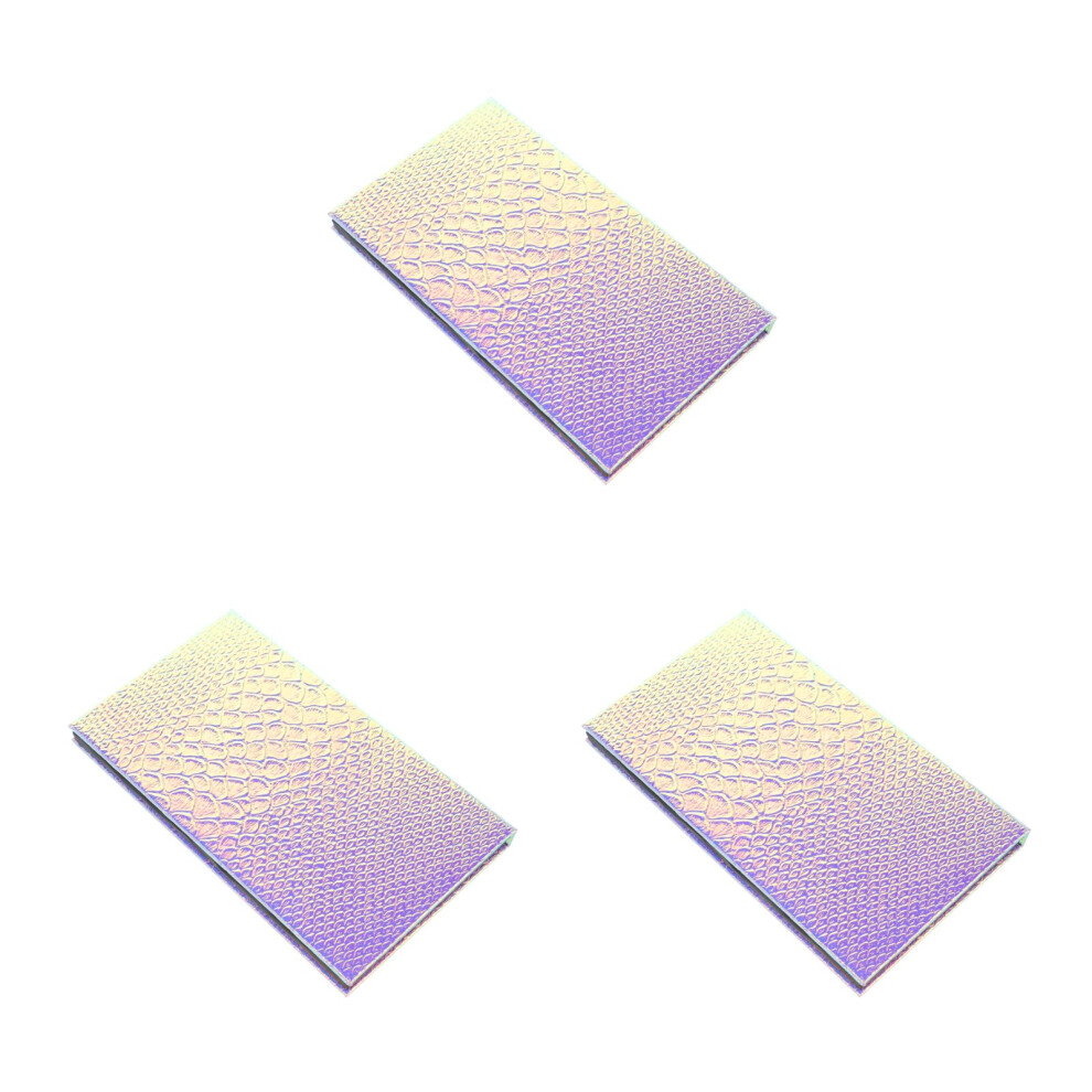 Vaguelly 3Sets Compact Metal & Paper Refillable Eyeshadow Case Makeup Container
