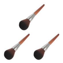 3St Fluffy Make-Up Kwast Set Draagbaar Met Natuurlijke Poeder Finish