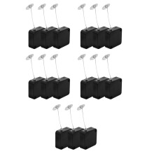 15Pièces Câble Antivol Rétractable Automatique Noir Matériel ABS Acier