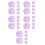 30Pièces Supports Câbles Violet Autocollants Usage Maison 1