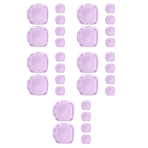 30Pièces Supports Câbles Violet Autocollants Usage Maison