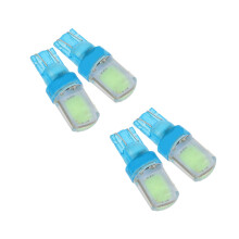 4Pcs Cob Silicone Car Work Light Multi Color Glass License Plate Lamp