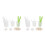 2Sets Assorted Silicone DIY Epoxy Tools Kit Measuring Mixing Cups 1