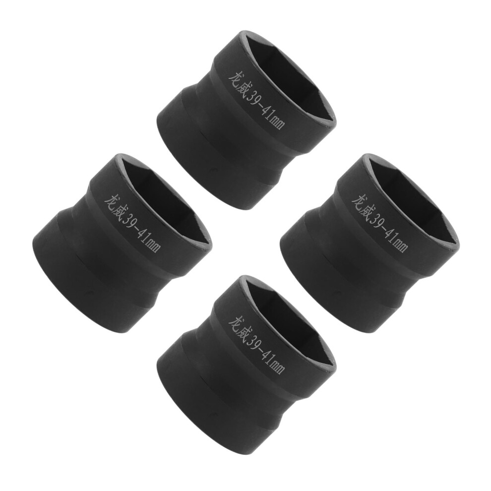 4Pcs Heavy-Duty Impact Socket Set Black Steel For Electric Wrench 3701245404277