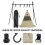 2Sets Corrosion-Resistant Aluminum Camping Hook Rack Folding Tripod 5