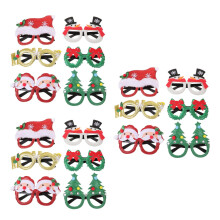 18Pcs Assorted Color Plastic Photo Props Glasses for Party Fun