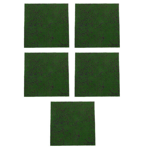 5Pièces Pelouse Synthétique Vert Facile À Poser Pour
