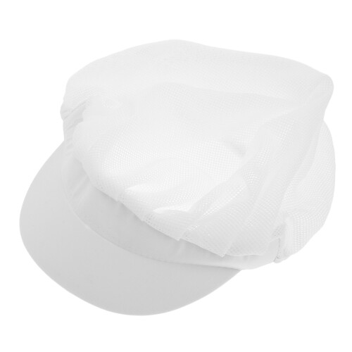 3Stk Unisex Kochmütze Polyester- Weiß Für Küchenprofis 2