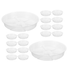 20Pièces Caches-Pots Ronds En Pet Transparent Pour Plantes D'intérieur
