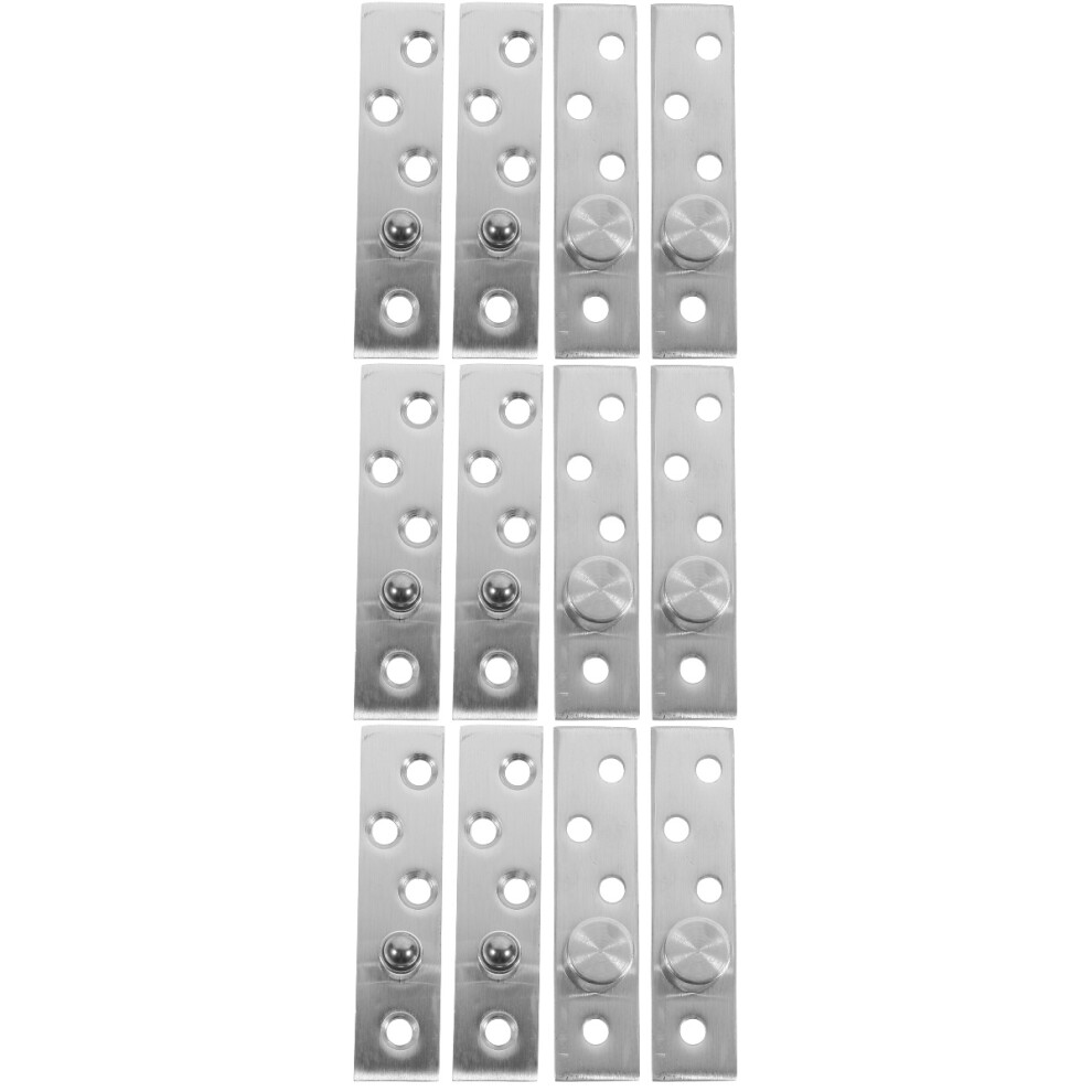 6Pairs Versatile Stainless Degree Rotating Pivot Door Hinges 3642236557001