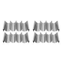 4St Rvs Taco Houder Voor Feesten Multilayer Taco Tray Keukenaccessoire