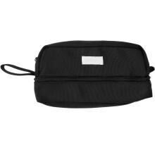 3Pcs Large Capacity Pen Bag Black Zipper Pencil Case Portable Storage