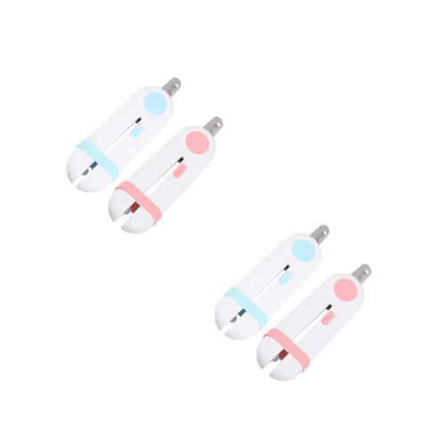 2Pièces Coupe-Ongles Animaux LED Avec De En Acier