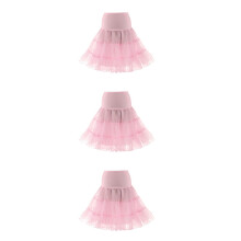 3Pièces Rose Courte Cerceau Pour Cosplay Et Danse