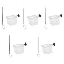 5Pcs Stainless Steel Turtle Fish Tank Nets White Portable Lightweight