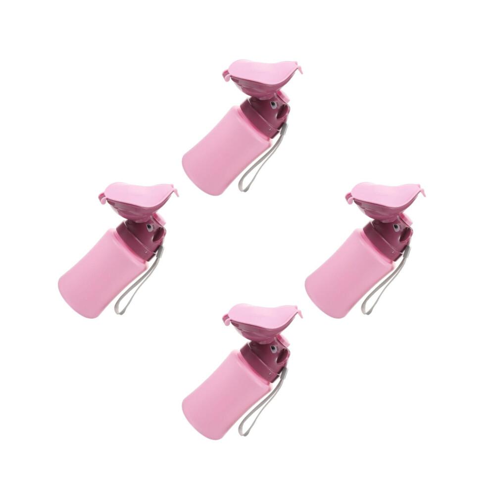 4Pcs Abs Portable Travel Potty Urinal Bottle For Toddlers Pink Vaguelly