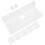 1Set White Acrylic Wall Floating Shelf Versatile Storage Rack for Home 1