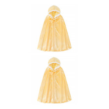 2Pièces Cape Enfants Déguisement Coton Capuche Accessoire Fête