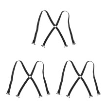 3Pcs Invisible Adjustable Nylon Bra Straps Cross Back for Women