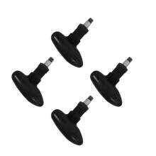 4Sets Portable Black Golf Spike Wrench Tool Plastic for Outdoor Use
