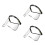 3Pièces Boucliers Faciaux Multiples Usage Pour Casques Transparent 1