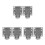 6Pcs Durable Outdoor Cable Protector White Waterproof Power Cord Cover 1