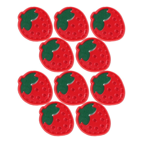 5Stk Erdbeer Knöpfe Plastik Baby Strickjacke Buttons 1