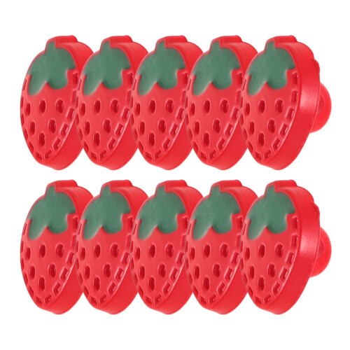 5Stk Erdbeer Knöpfe Plastik Baby Strickjacke Buttons 2
