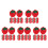 5Stk Erdbeer Knöpfe Plastik Baby Strickjacke Buttons 5