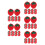 5Stk Erdbeer Knöpfe Plastik Baby Strickjacke Buttons 8