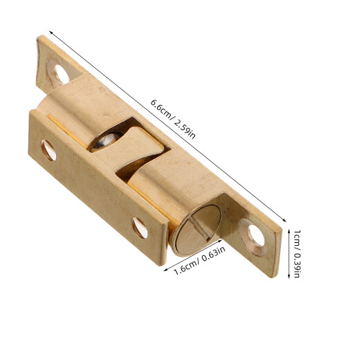2Stk Schrank Türverschluss Ballfang Kupfer Gold Robust 2