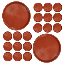 25Pièces Coupelles Plastique Plante Pot Rond Rouge Retient