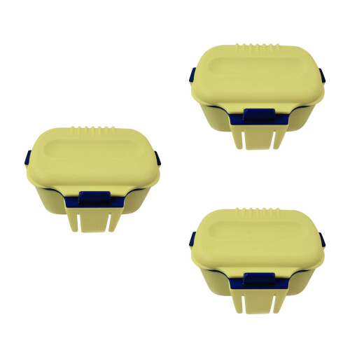 3Pièces Conteneur Portable Pour Appâts De Large Capacité