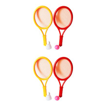 2Pairs Assorted Color Badminton Tennis Set Safe Smooth Balls for Kids