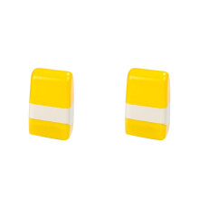 2Pcs Yellow Plastic Identity Guard Roller Stamp for Privacy Protection