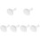 6Pcs Elegant White Ceramic Cutlery Holder Multi-Function Spoon Rest 7