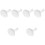 6Pcs Elegant White Ceramic Cutlery Holder Multi-Function Spoon Rest 8