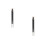 2Pièces Pinceaux Eye Shadow Argent ABS Portable Pour Yeux 1