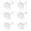 6Pcs Elegant White Ceramic Cutlery Holder Multi-Function Spoon Rest 9