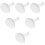 6Pcs Elegant White Ceramic Cutlery Holder Multi-Function Spoon Rest 10