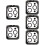 5Sets Silver Camera Lens Guard Phone Lens Protector Durable Cover 1