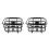 2Pcs Black Bike Basket Practical Storage Holder 1