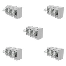15Pcs IP65 White ABS Plastic Distribution Box with Transparent Cover